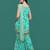 Sea green color georgette fabric ethnic ceremonial sophisticated girlie kurta set