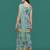 Blue color georgette fabric ethnic ceremonial sophisticated girlie kurta set
