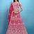 Pink Color Beautiful Bridesmaid Lehenga For Ceremonial Looks