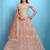 Peach Color Beautiful Bridesmaid Lehenga For Ceremonial Looks