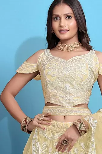 Yellow Color Beautiful Bridesmaid Lehenga For Ceremonial Looks