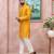 Yellow color graceful partywear kurta payjama for mens ceremonial looks