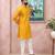 Yellow color graceful partywear kurta payjama for mens ceremonial looks