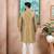 Chikoo color graceful partywear kurta payjama for mens ceremonial looks