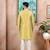 Lemon color graceful partywear kurta payjama for mens ceremonial looks