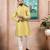 Lemon color graceful partywear kurta payjama for mens ceremonial looks