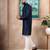 Navy blue color graceful partywear kurta payjama for mens ceremonial looks