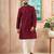 Maroon color graceful partywear kurta payjama for mens ceremonial looks