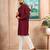 Maroon color graceful partywear kurta payjama for mens ceremonial looks