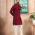 Maroon color graceful partywear kurta payjama for mens ceremonial looks