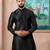 Black color graceful partywear kurta payjama for mens ceremonial looks