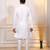 White color designer embroidery work ceremonial ethnic kurta payjama for men's
