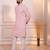 Pink color designer embroidery work ceremonial ethnic kurta payjama for men's