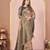 grey color tussar silk blend designer printed saree with woven designer