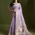 lavender paithani weaving muga cotton fabric ethnic partywear saree