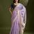 lavender color paithani weaving designer muga cotton fabric ethnic partywear saree