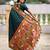 green color paithani silk blend  woven meenakari jacquard designer heavy wedding special saree