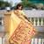 cream color paithani silk blend  woven meenakari jacquard designer heavy wedding special saree