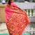 pink color paithani silk blend  woven meenakari jacquard designer heavy wedding special saree