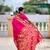 pink color paithani silk blend  woven meenakari jacquard designer heavy wedding special saree