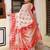 cotton woven designer red and white traditional ceremonial saree