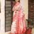 cotton woven designer red and white traditional ceremonial saree