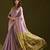 Lavender color muga cotton designer ethnic partywear saree
