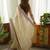 Beige color jimmy choo fabric stylish girlie saree