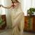 Beige color jimmy choo fabric stylish girlie saree