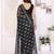 Black color georgette fabric designer foil printed ceremonial saree