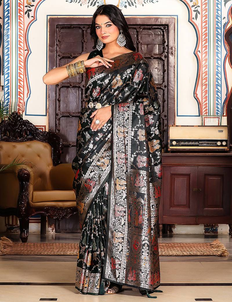 teal green color teal green color ethnic woven designer trendy looks saree