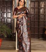 red color red color ethnic woven trendy looks saree