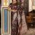 wine color wine color ethnic woven designer trendy looks saree