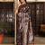 wine color wine color ethnic woven designer trendy looks saree