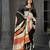 Black color malai crepe silk fabric designer digital printed beautiful fancy partywear saree