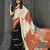 Black color malai crepe silk fabric digital printed beautiful fancy partywear saree