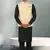 teal green jacquard banarasi silk 3 peice nehru jacket set for men