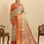 red color graceful wevon jari silk blend blended partywear saree