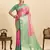 pink color silk blend blended woven jari ethnic partywear saree