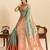 sea green color silk blend blended woven jari designer ethnic partywear saree