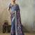 Blue color ethnic rich looks partywear saree