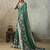 Green color ethnic rich looks partywear saree