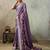 Purple color ethnic rich looks partywear saree
