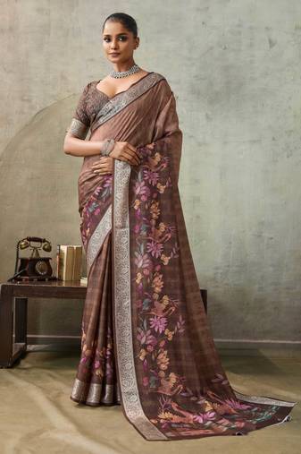 Maroon color ethnic rich looks partywear saree