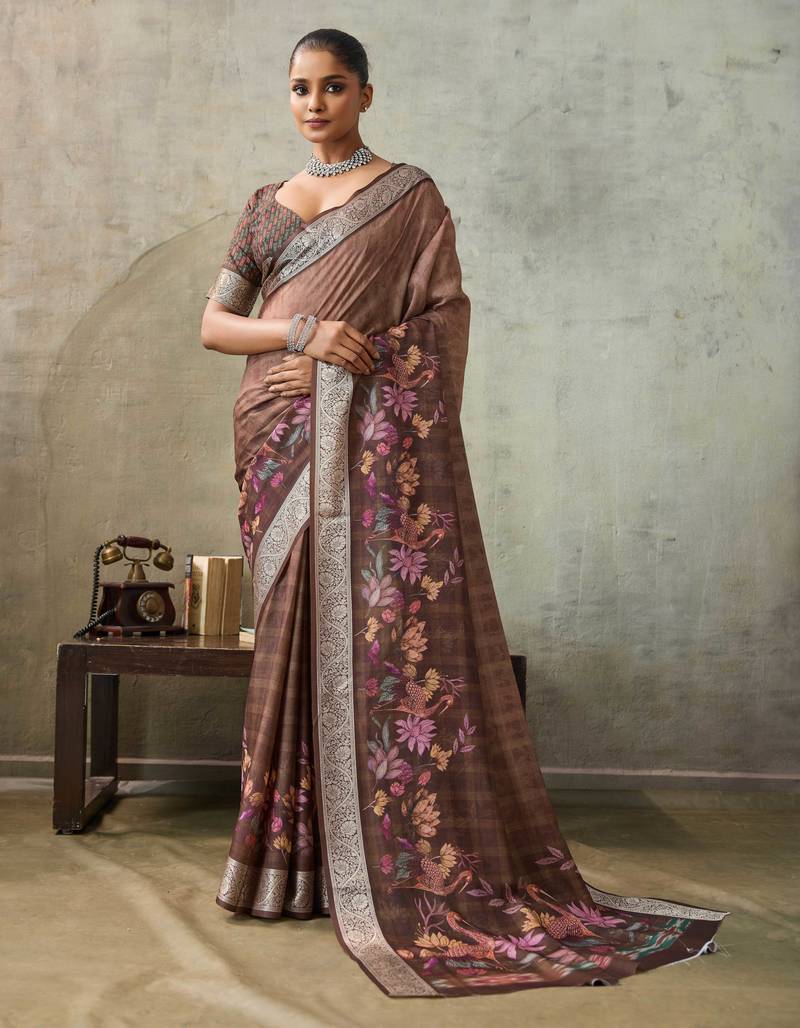 Maroon color ethnic rich looks partywear saree