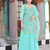 Sea green color graceful heavy embroidered palazzo set