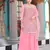 Pink color graceful heavy embroidered palazzo set
