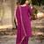 Purple color viscose jacquard woven designer embroidered heavy partywear suit