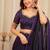 Purple Color Diamond Crush Silk Lehenga Choli With Dupatta