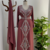Maroon Embroidered Stitched Kaftan with Belt | Premium Party Wear for Women